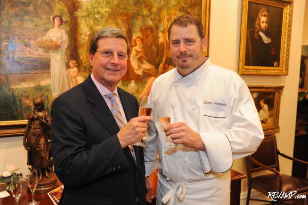 March of Dimes Board Chair Dave Millard and Chef Robert Wiedmaier.